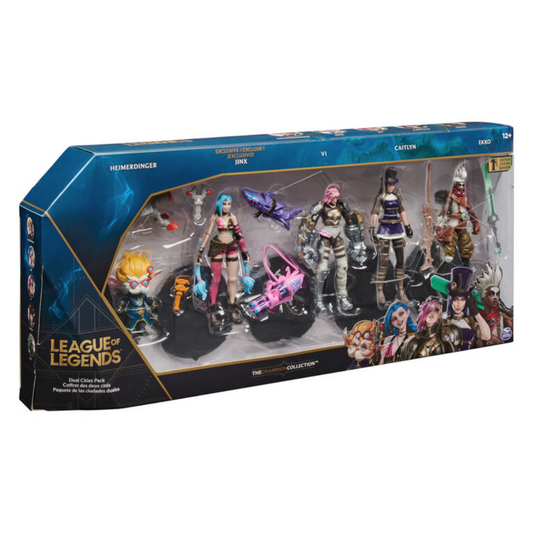 League Of Legends DUAL CITIES PACK (ARCANE) 4" Action Figure Champion Collection