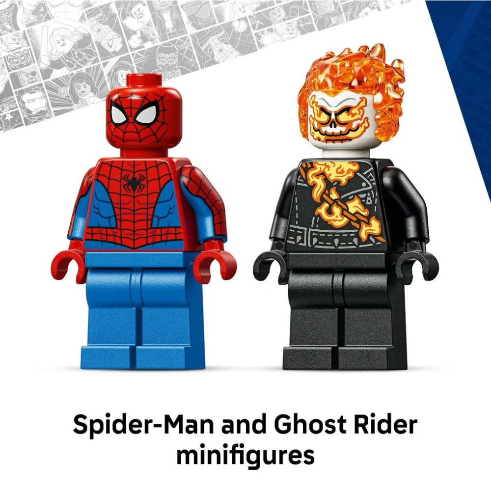 Lego Marvel Spider-Man vs. Ghost Rider Motorcycle 76335