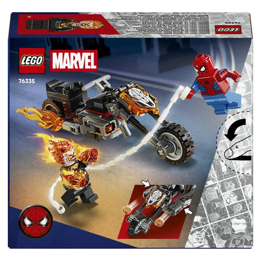 Lego Marvel Spider-Man vs. Ghost Rider Motorcycle 76335