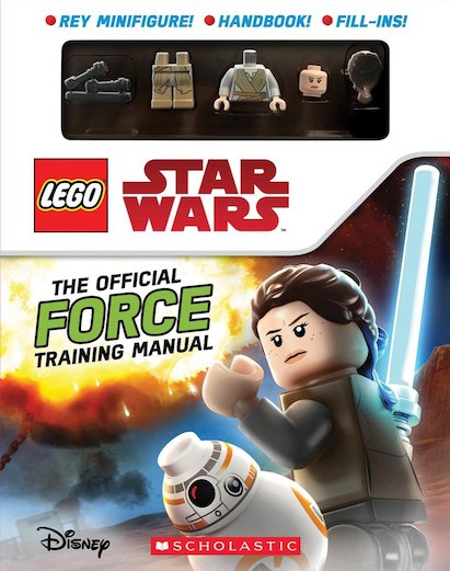 Lego Star Wars: The Official Force Training Manual with Rey minifigure