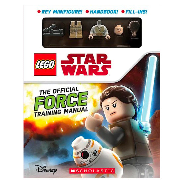 Lego Star Wars: The Official Force Training Manual with Rey minifigure