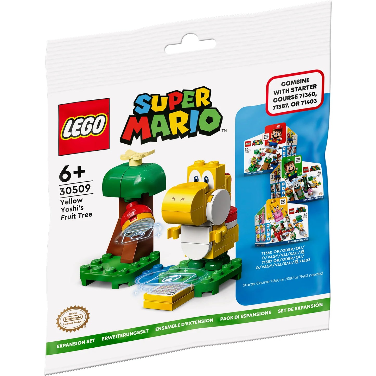 Lego Super Mario™ Yellow Yoshi's Fruit Tree Expansion Set 30509 Polybag