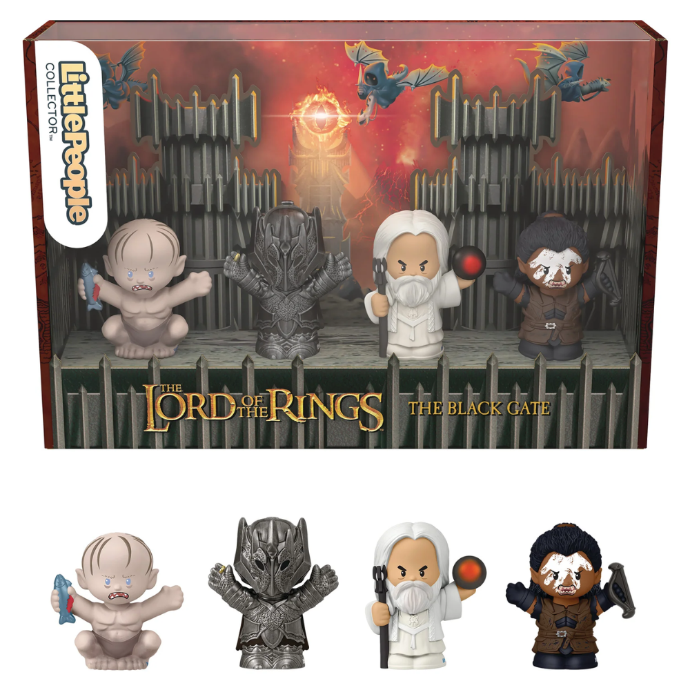 Little People Collector Special Edition THE LORD OF THE RINGS: THE BLACK GATE 4 FIGURE SET for Adults & Fans