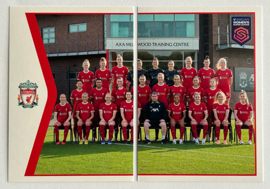 Panini Barclays Women's Super League 2024 - LIVERPOOL TEAM PHOTO Stickers #35 & #36
