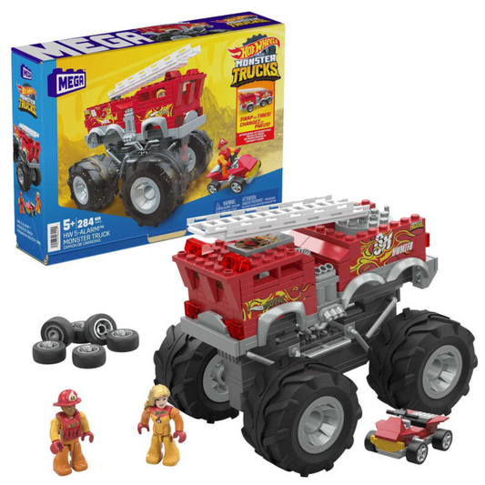 MEGA Hot Wheels Monster Trucks - HW 5-ALARM MONSTER TRUCK (HHD19)