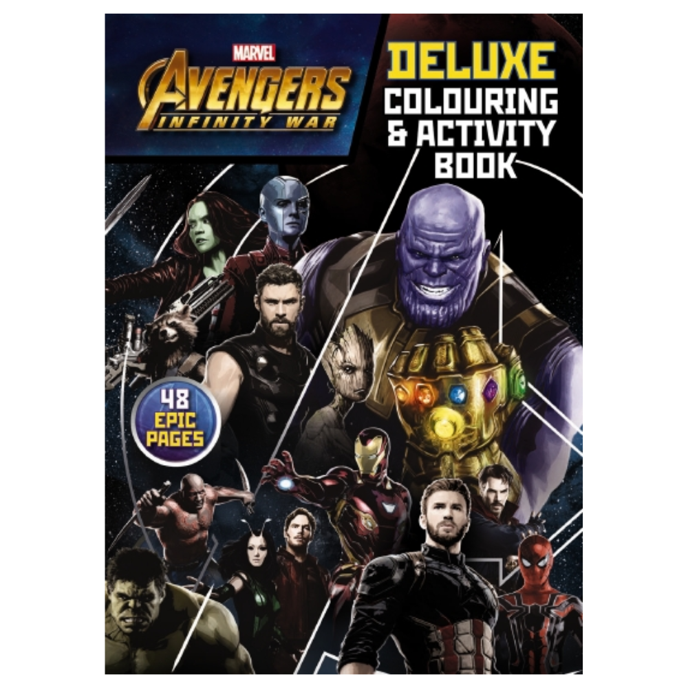 Marvel Avengers Infinity War Deluxe Colouring & Activity Book (2018 Re ...