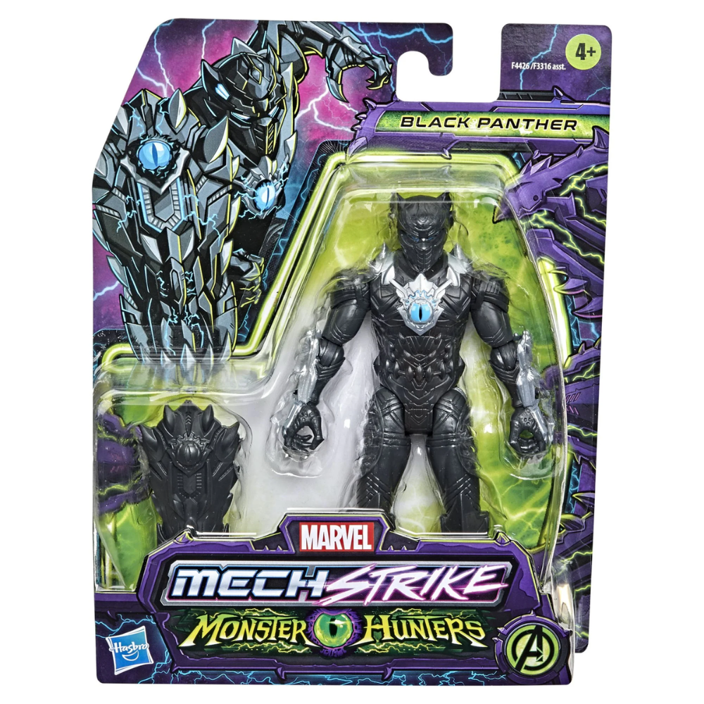 Marvel Avengers Mech Strike Monster Hunters - BLACK PANTHER 6" Action Figure