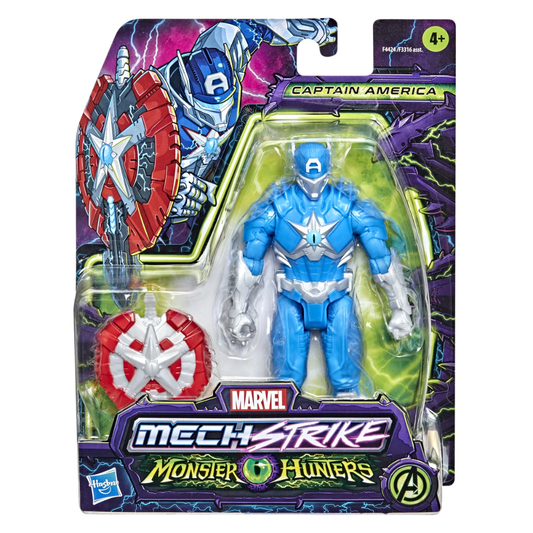 Marvel Avengers Mech Strike Monster Hunters - CAPTAIN AMERICA 6" Action Figure