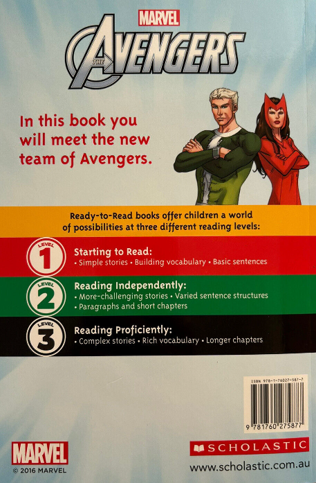 Marvel Books - AVENGERS: THE NEW TEAM Ready-To-Read Level 1
