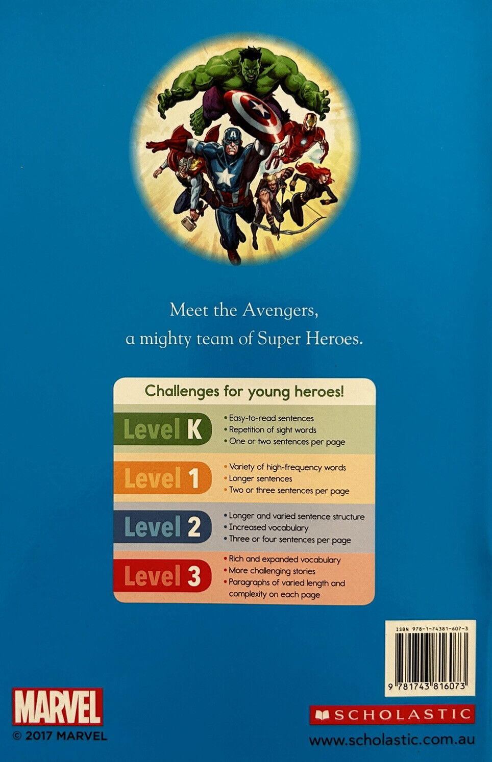 Marvel Books - AVENGERS: THESE ARE THE AVENGERS Hero Reader Level 1