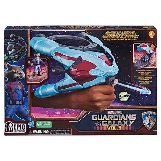 Marvel Guardians of the Galaxy Vol. 3 Galactic Spaceship with 2.25" Rocket Action Figure