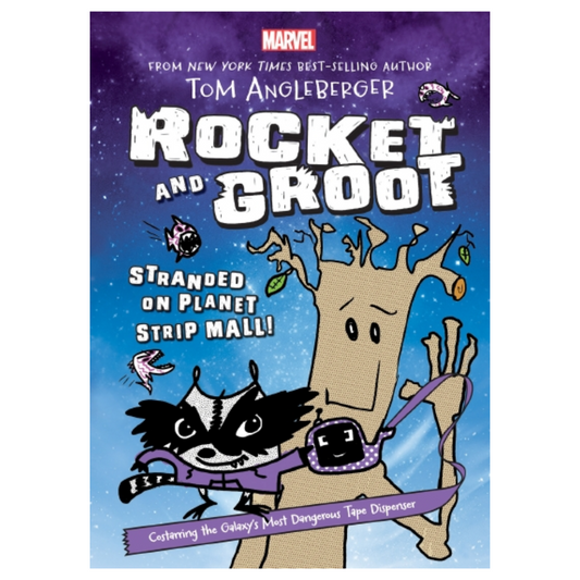 Marvel Rocket & Groot Book #1 - Stranded on Planet Strip Mall! by Tom Angleberger (Illustrated Paperback)