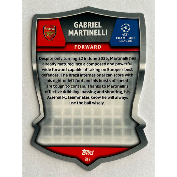 Topps 2023-24 Match Attax UEFA - MARTINELLI (ARSENAL) Pro Elite Chrome Shield SH9