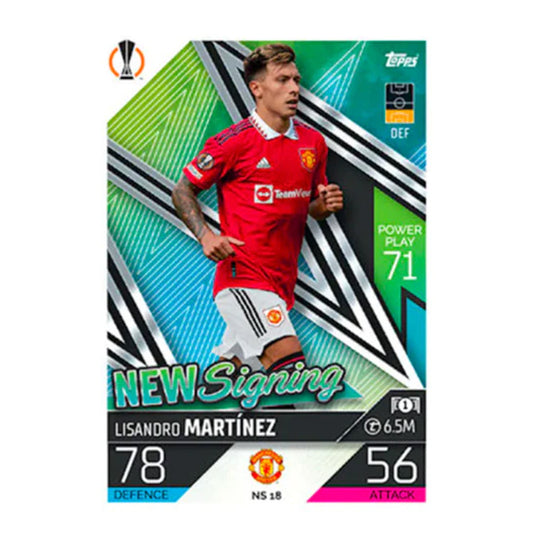Topps Match Attax Update 2022/23 - MARTINEZ (MAN UTD) New Signing NS18