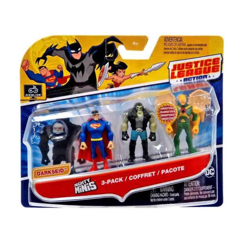 Mattel Justice League Action Mighty Minis - 3 PACK with Superman, Lobo & Hawkman