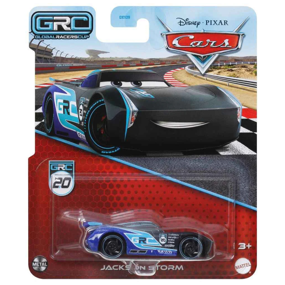 Mattel Disney Cars Metal 1:55 Diecast - JACKSON STORM Global Racers Cup