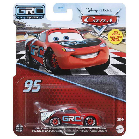 Mattel Disney Cars Metal 1:55 Diecast - LIGHTNING MCQUEEN Global Racers Cup