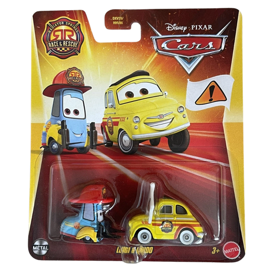 Mattel Disney Cars Metal 1:55 - LUIGI & GUIDO Radiator Springs Race & Rescue *UK EU Blister Pack*