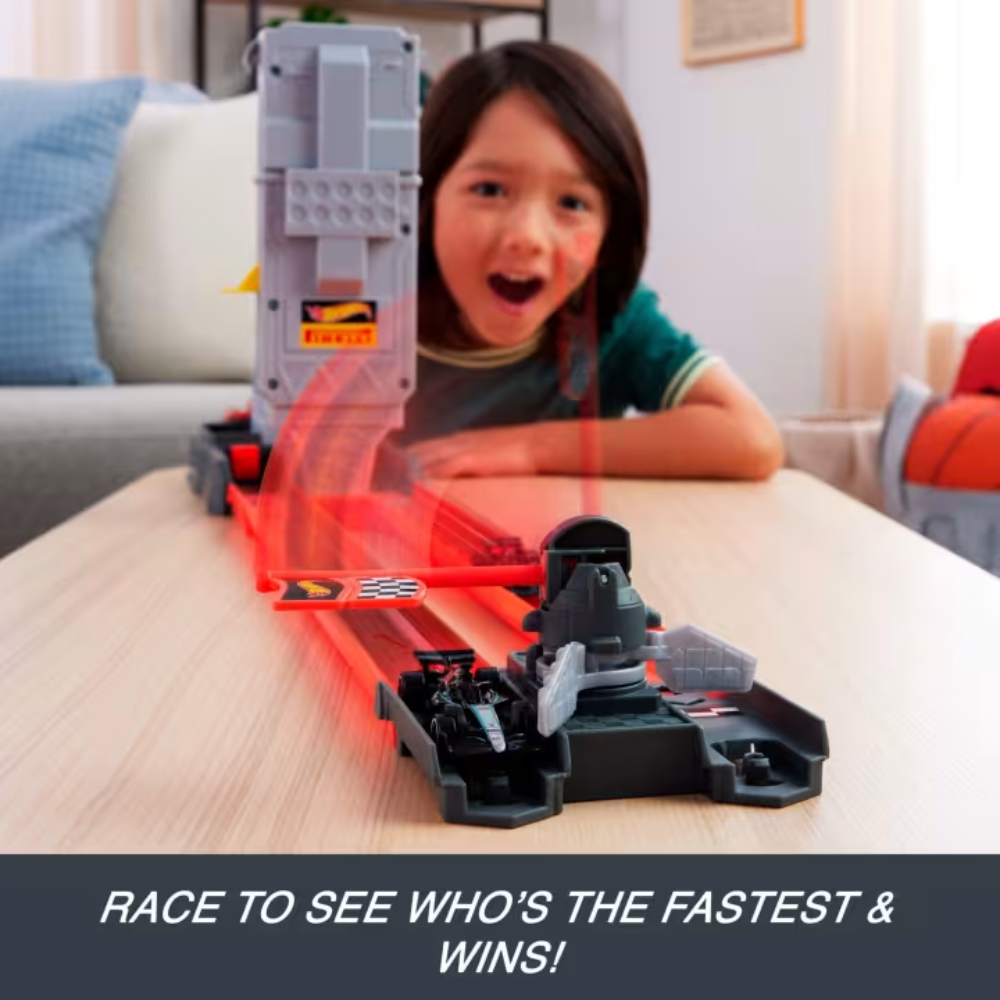 Mattel Hot Wheels Racing Formula 1 Grid Start Track Set (inc 2024 BWT Alpine & Mercedes-AMG F1 Cars)