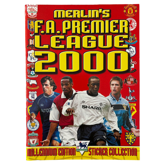 Merlin's FA Premier League 2000 Sticker Collection - EMPTY STICKER ALBUM Millennium Edition
