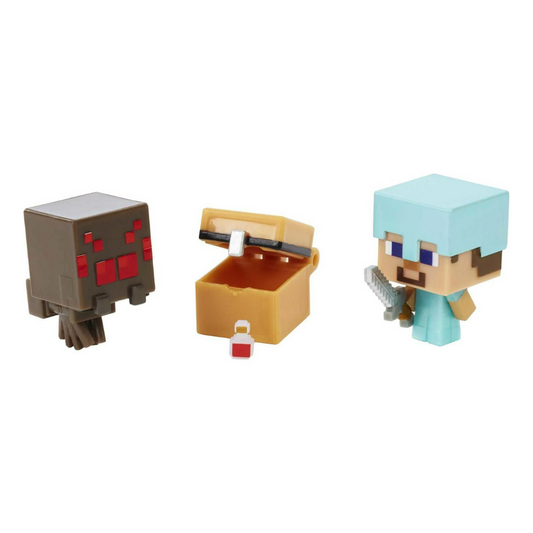 Mojang Minecraft Mob Head Minis SPIDER SLAYING STEVE (HDV67)