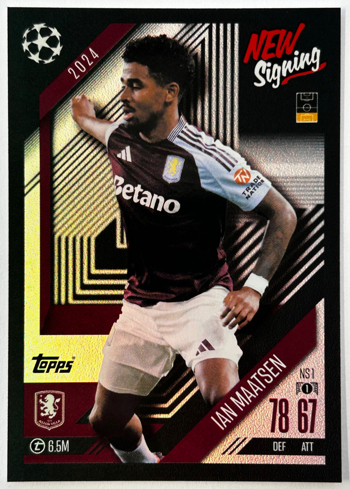 Topps 2024-25 Match Attax UEFA Update - Single NEW SIGNING Cards (NS1 - NS16)