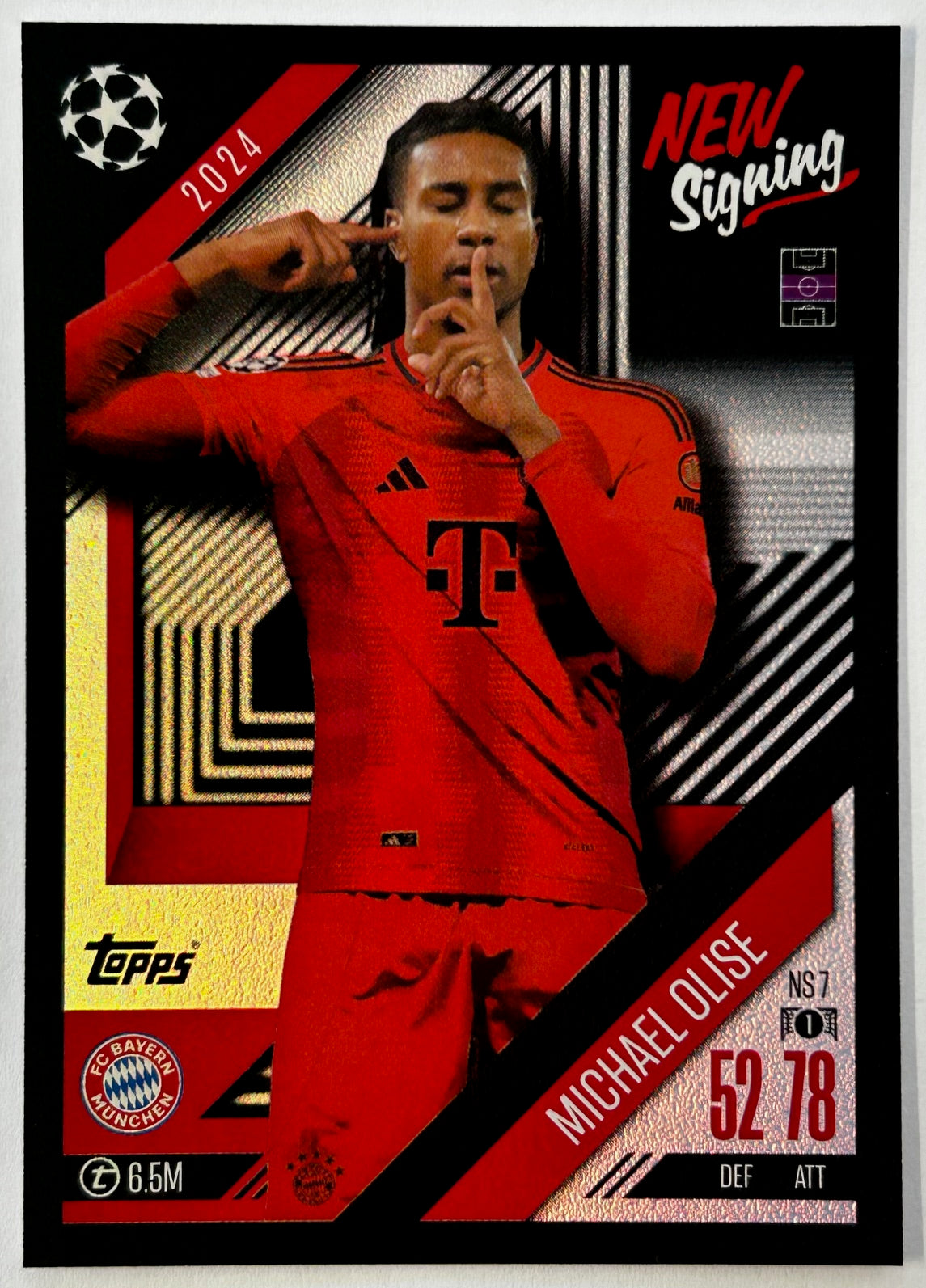 Topps 2024-25 Match Attax UEFA Update - Single NEW SIGNING Cards (NS1 - NS16)