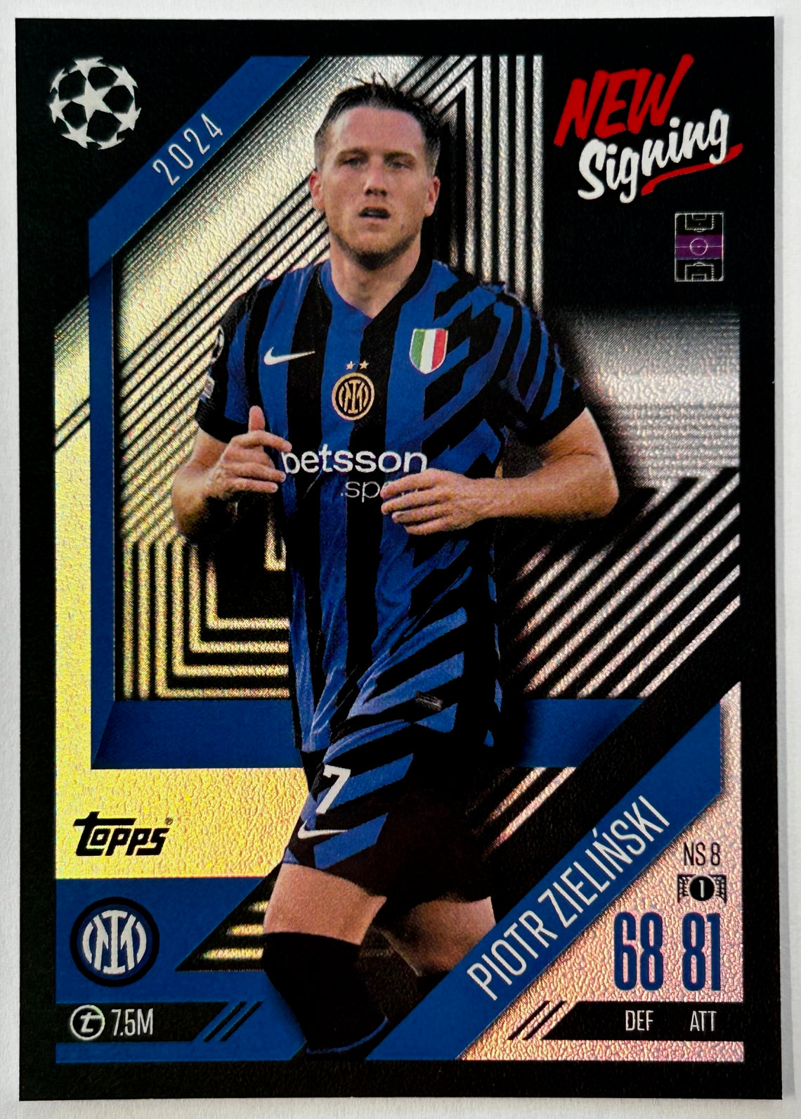 Topps 2024-25 Match Attax UEFA Update - Single NEW SIGNING Cards (NS1 - NS16)