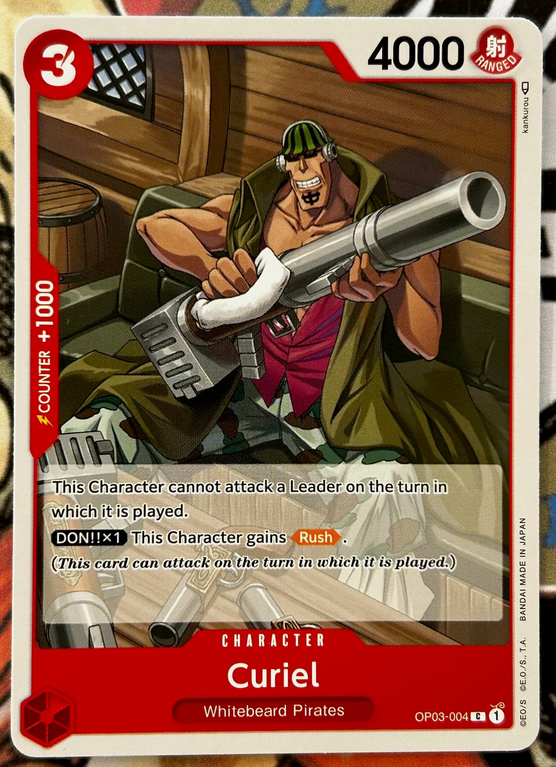 OP03-004 CURIEL One Piece Character Card (Red) English