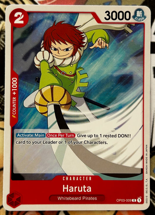 OP03-009 HARUTA One Piece Character Card (Red) English