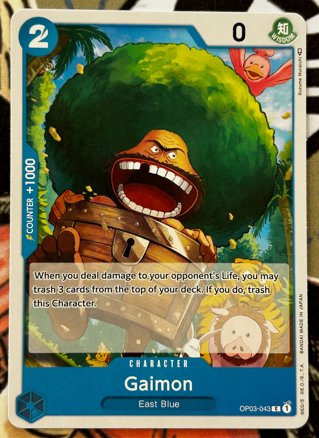 OP03-043 GAIMON One Piece Character Card (Blue) English – JaqJnr