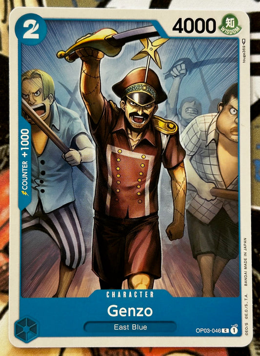 OP03-046 GENZO One Piece Character Card (Blue) English