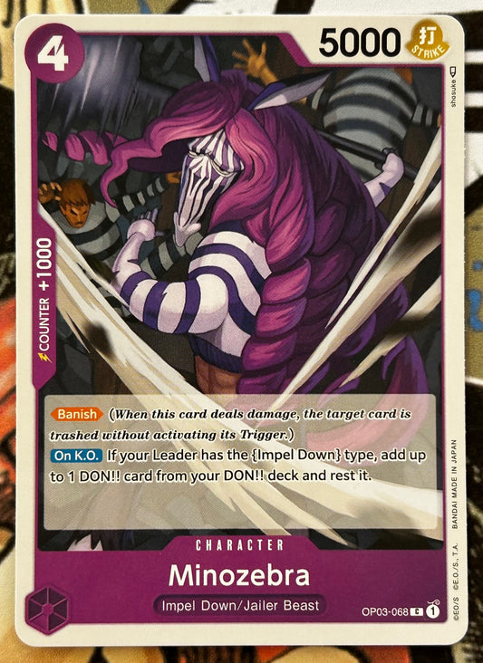 OP03-068 MINOZEBRA One Piece Character Card (Purple) English