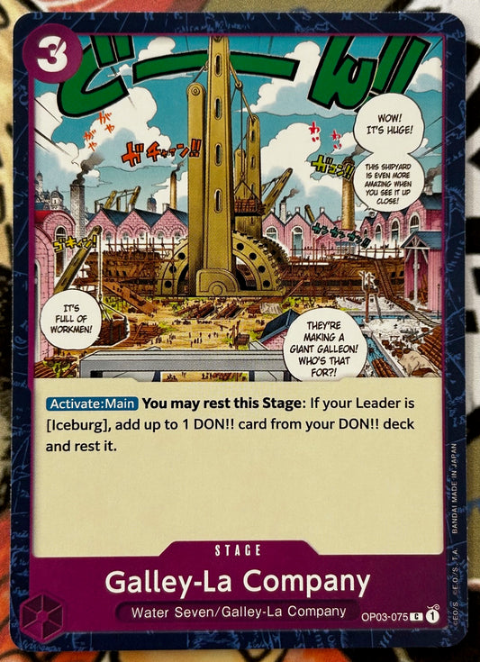 OP03-075 GALLEY-LA COMPANY One Piece Stage Card (Purple) English