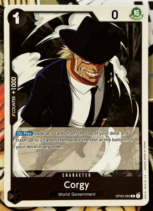 OP03-083 CORGY One Piece Character Card (Black) English