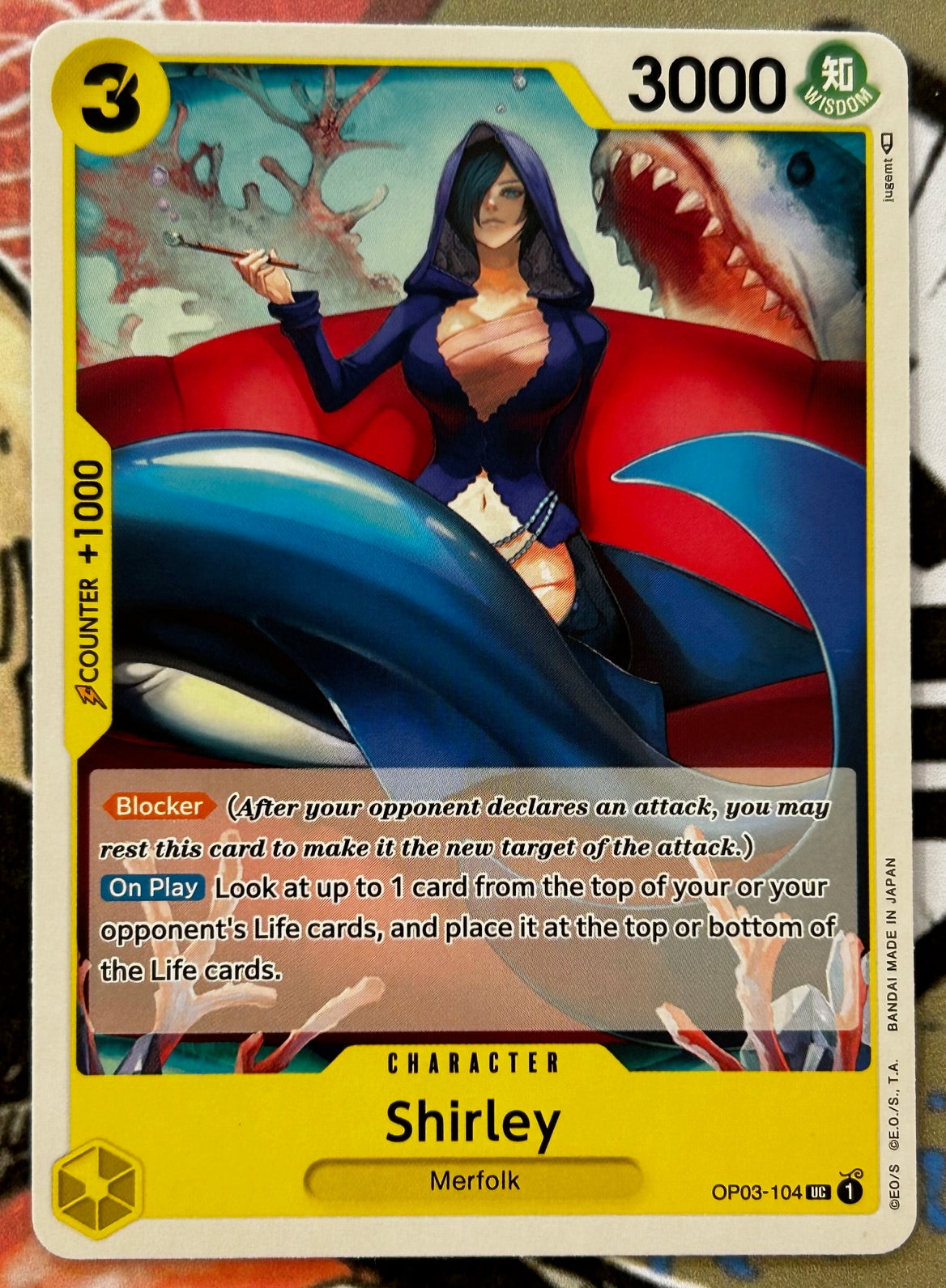 OP03-104 SHIRLEY One Piece Character Card (Yellow) English