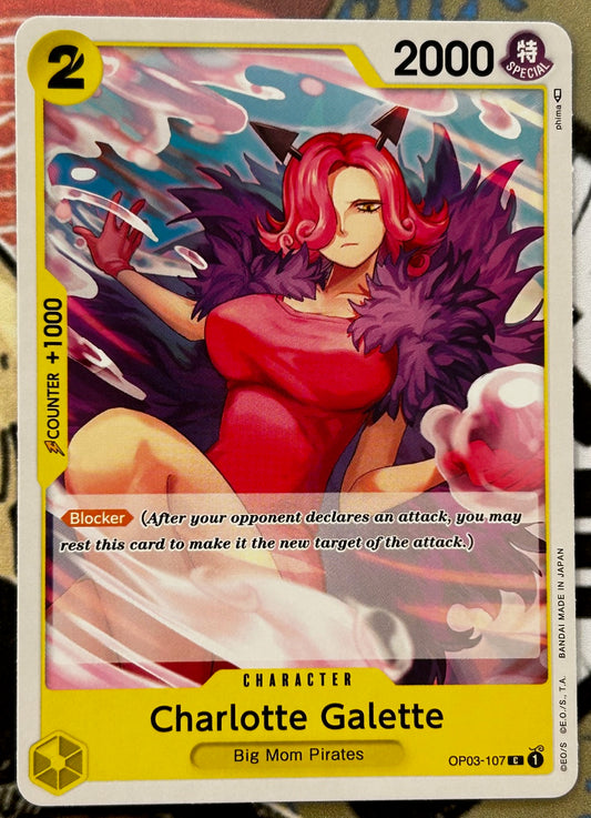 OP03-107 CHARLOTTE GALETTE One Piece Character Card (Yellow) English