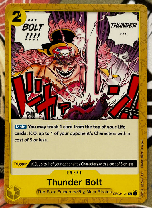 OP03-121 THUNDER BOLT One Piece Event Card (Yellow) English