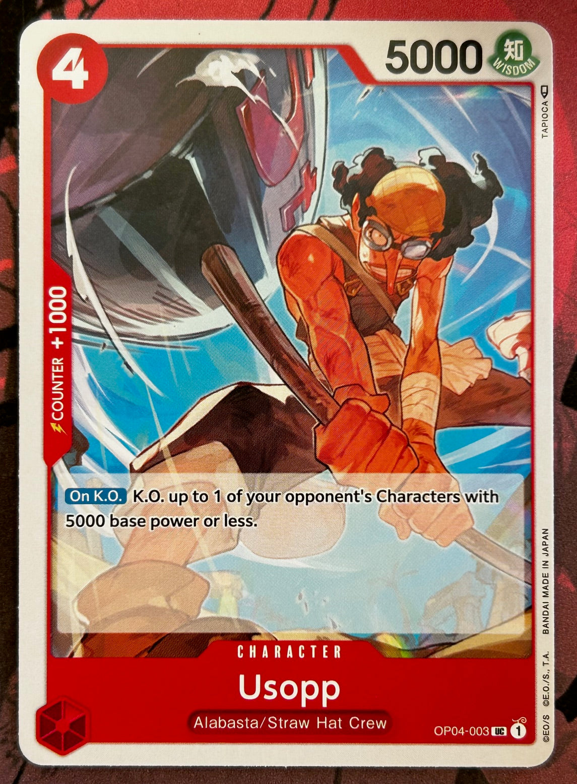 OP04-003 USOPP One Piece Character Card (Red) English