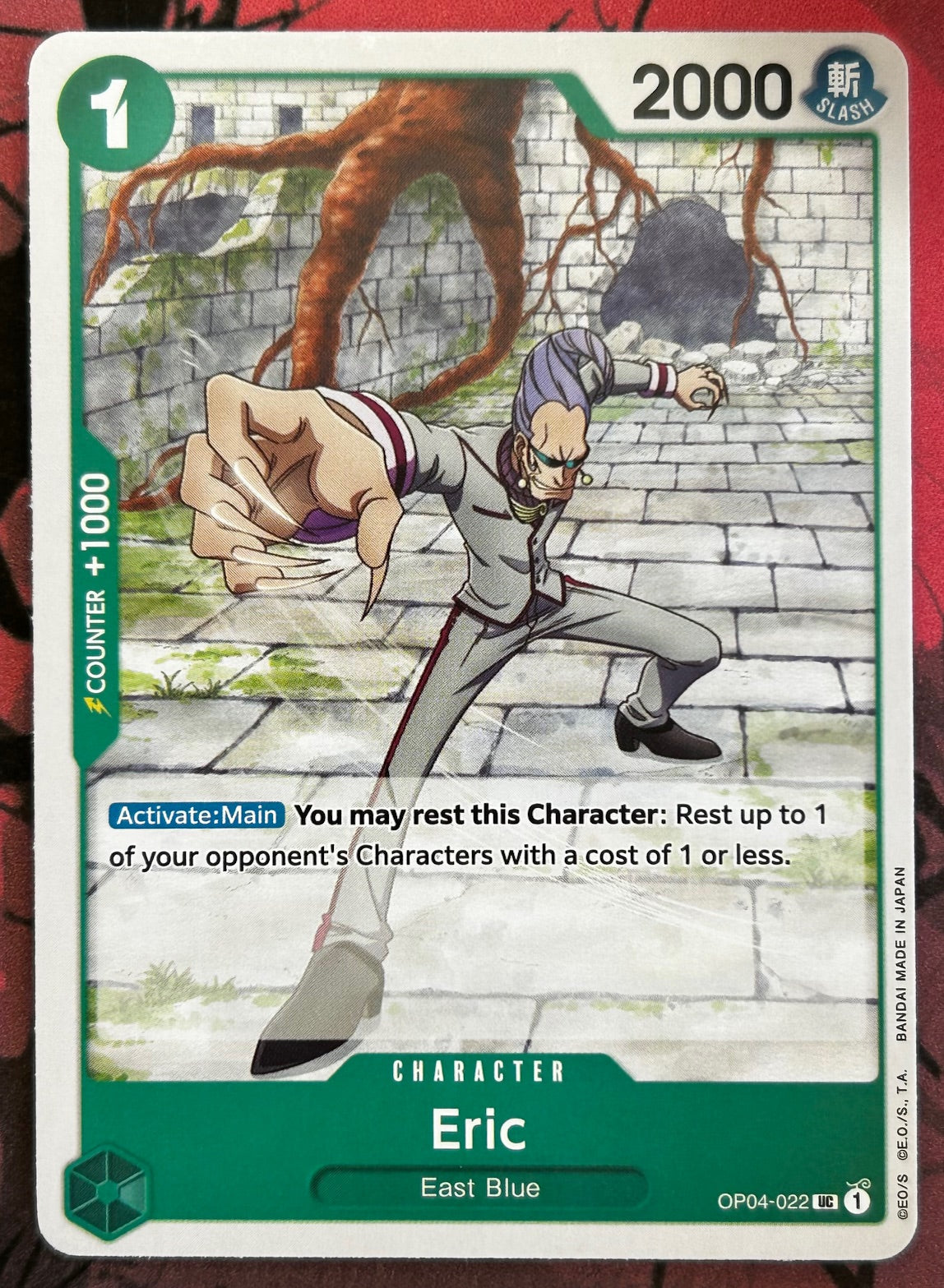 OP04-022 ERIC One Piece Character Card (Green) English