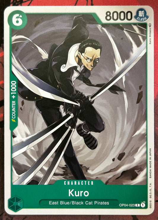 OP04-023 KURO One Piece Character Card (Green) English