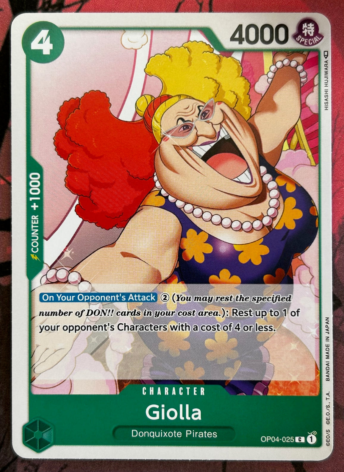 OP04-025 GIOLLA One Piece Character Card (Green) English – JaqJnr