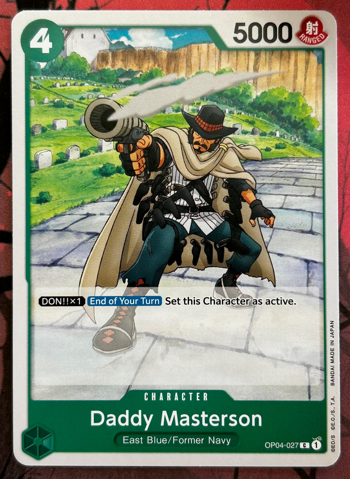 OP04-027 DADDY MASTERSON One Piece Character Card (Green) English