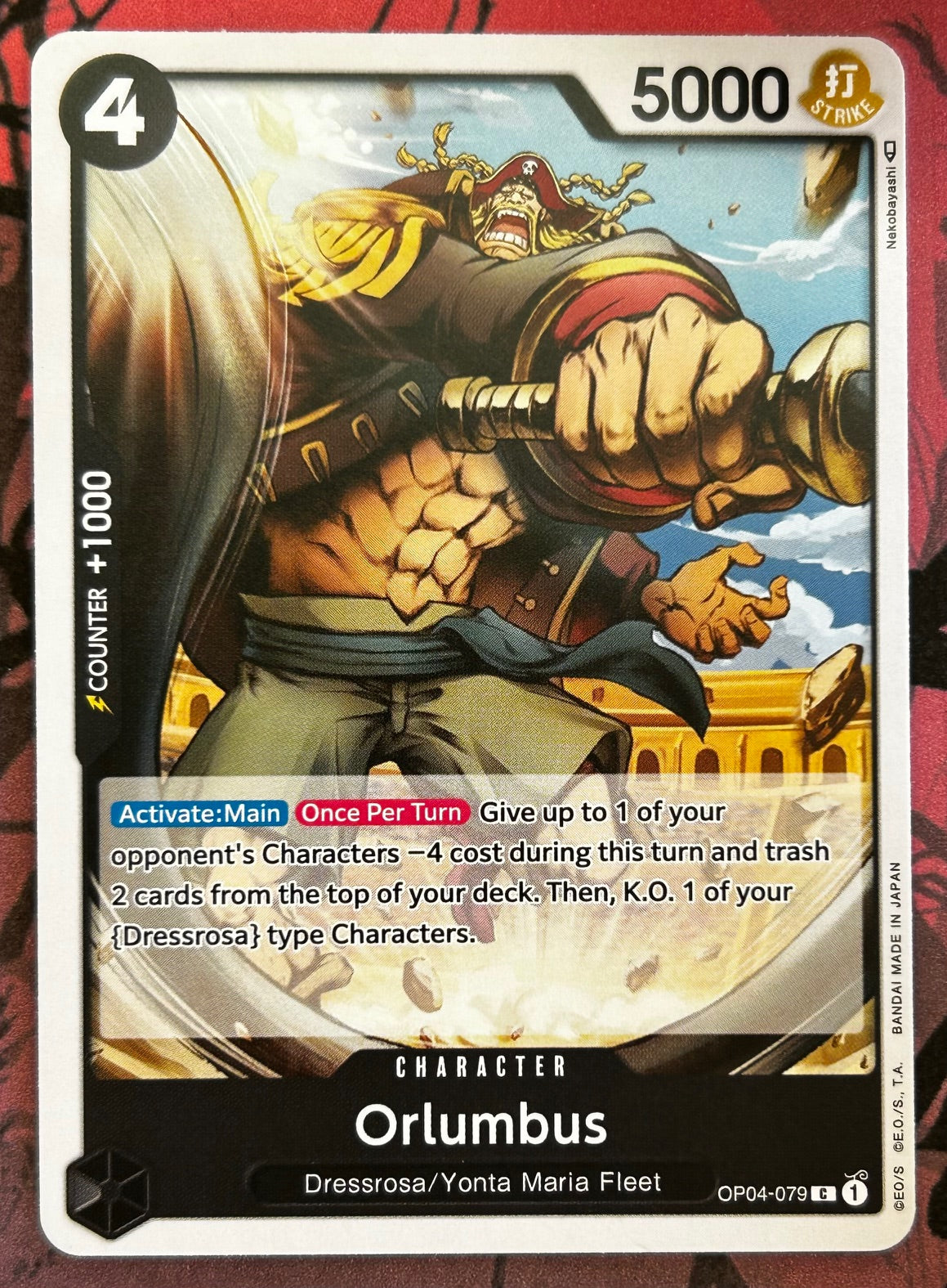 OP04-079 ORLUMBUS One Piece Character Card (Black) English