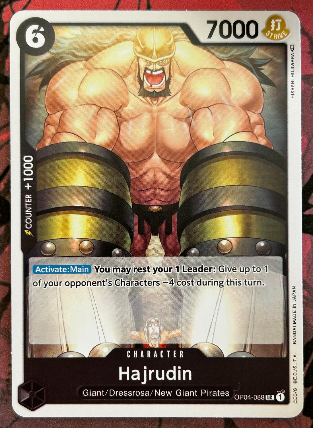 OP04-088 HAJRUDIN One Piece Character Card (Black) English – JaqJnr