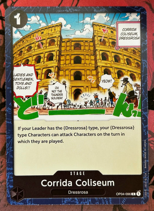 OP04-096 CORRIDA COLISEUM One Piece Stage Card (Black) English