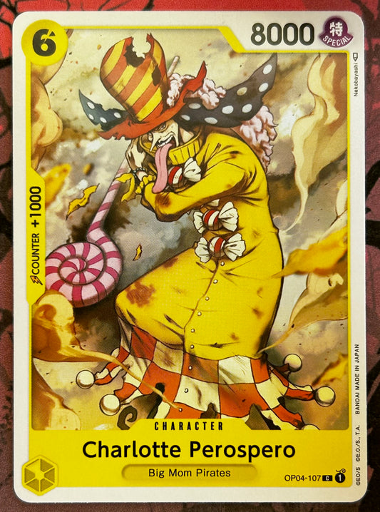 OP04-107 CHARLOTTE PEROSPERO One Piece Character Card (Yellow) English