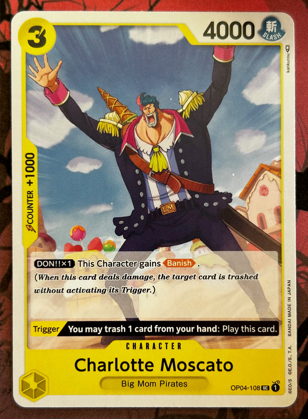 OP04-108 CHARLOTTE MOSCATO One Piece Character Card (Yellow) English