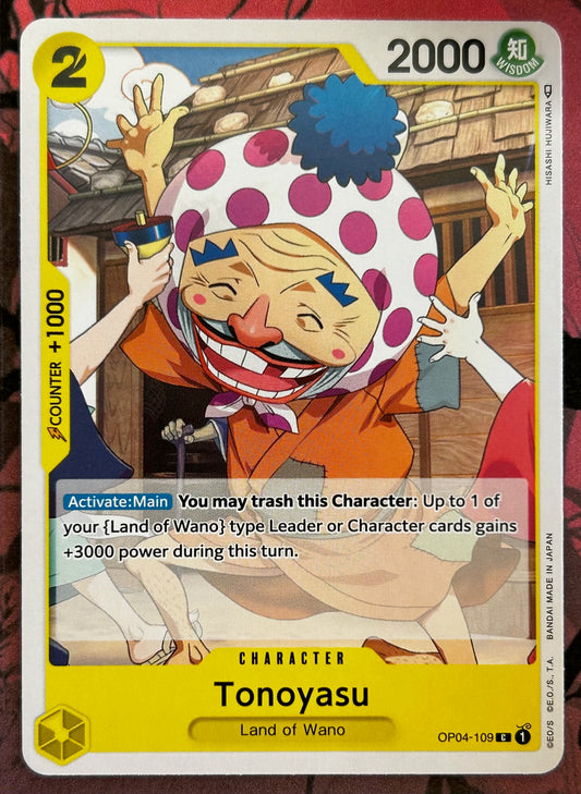 OP04-109 TONOYASU One Piece Character Card (Yellow) English