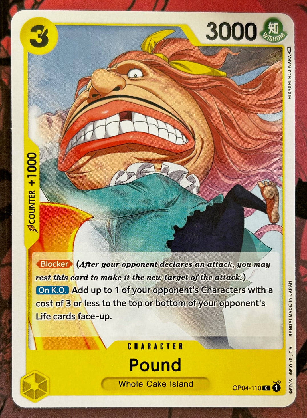 OP04-110 POUND One Piece Character Card (Yellow) English